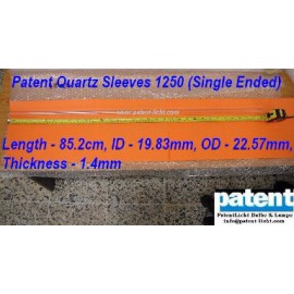 Patent Quartz Sleeves 1250 (Single Ended)