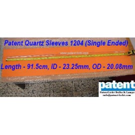Patent Quartz Sleeves 1204 (Single Ended)