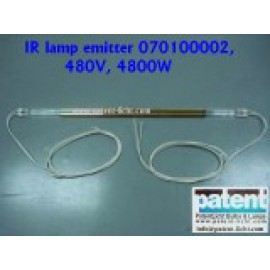 PAT/IR lamp emitter 070100002, 480V, 4800W