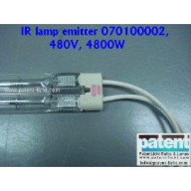 PAT/IR lamp emitter 070100002, 480V, 4800W