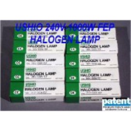 PAT/USHIO 240V-1000W FEP HALOGEN LAMP