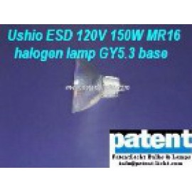 PAT/Ushio ESD 120V 150W MR16 halogen lamp GY5.3 base