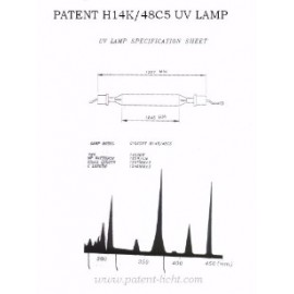Patent H14K/48C5 UV Lamp - 14000W