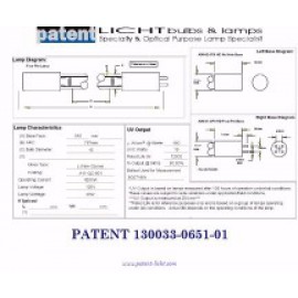 PAT/Hanovia 130033-0651-01